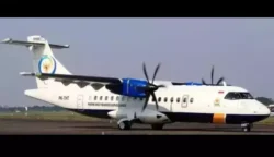 Pesawat ATR 42-500 PK-THT milik maskapai Indonesia Air. (Foto: Istimewa)