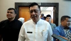 Sekretaris Daerah Kota Tangsel Bambang Noertjahjo memberikan penjelasan terkait bantuan sekolah swasta