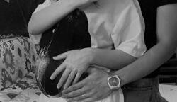 Tampak perut Adhisty Zara membesar karena hamil anak pertamanya bersama sang suami, Tsaqib