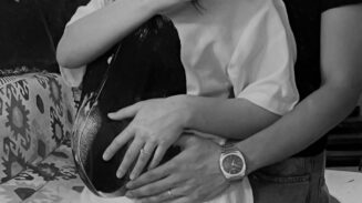 Tampak perut Adhisty Zara membesar karena hamil anak pertamanya bersama sang suami, Tsaqib
