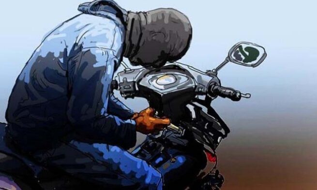 Ilustrasi pencurian sepeda motor