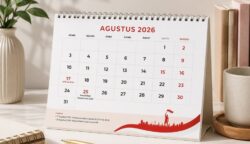 Ilustrasi Kalender Agustus 2026