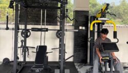 Fasilitas gym di Masjid At-Taqwa Villa Pamulang Tangsel