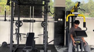 Fasilitas gym di Masjid At-Taqwa Villa Pamulang Tangsel