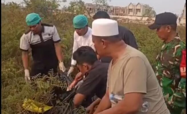 Penemuan kerangka manusia di Perumahan Puri Jaya, Desa Sukamantri, Kecamatan Pasar Kemis, Kabupaten Tangerang, Kamis, 17 September 2026. 