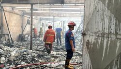 Kebakaran melanda sebuah gudang yang sudah tidak terpakai di wilayah Tanah Tinggi, Kota Tangerang, Kamis, 24 September 2026.