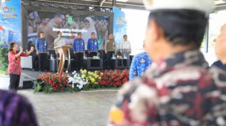 Acara Sarasehan Ormas yang turut dihadir dan dibuka oleh Wakil Wali Kota Tangerang H. Maryono Hasan digelar di Graha Bhakti Karya Modernland Kota Tangerang, Kamis, 17 September 2026.