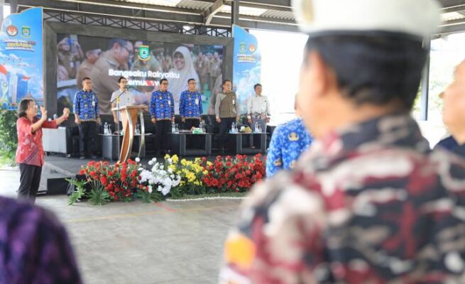 Acara Sarasehan Ormas yang turut dihadir dan dibuka oleh Wakil Wali Kota Tangerang H. Maryono Hasan digelar di Graha Bhakti Karya Modernland Kota Tangerang, Kamis, 17 September 2026.