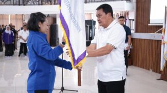 Bupati Tangerang Moch. Maesyal Rasyid mengukuhkan Pengurus Cabang Olahraga (Cabor) Kabupaten Tangerang Masa Bakti 2026-2030 di Gedung Diklat Kitri Bakti, Curug, Sabtu 24 Oktober 2026.