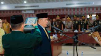 Ketua DPRD Kota Tangerang Saiful Milah resmi ditetapkan melalui mekanisme Pengganti Antarwaktu (PAW) untuk melanjutkan sisa masa jabatan 2024–2029 berdasarkan Keputusan Gubernur Banten Nomor 566 Tahun 2026.