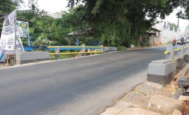 Jembatan di Jalan Merpati Raya, Ciputat, Tangsel, ditutup selama perbaikan jalan dari Oktober hingga Desember 2026.